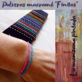 Pulseras macramé finitas