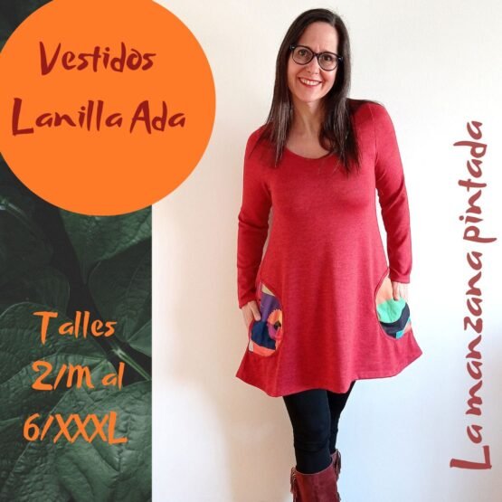 Vestidos lanilla Ada rojo