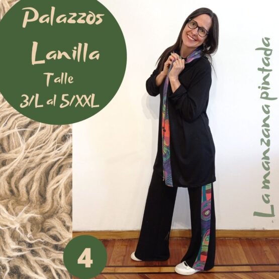 Palazzos lanilla negro 4