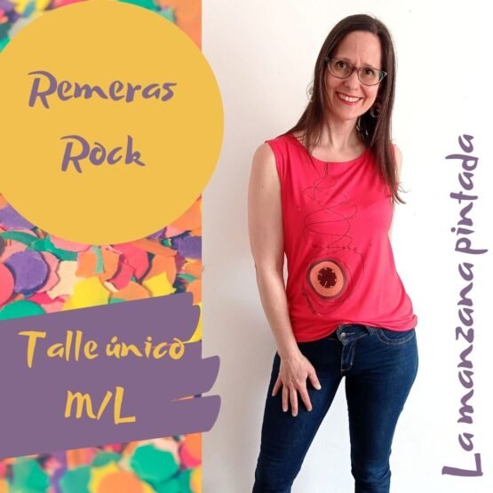 Remeras Rock roja