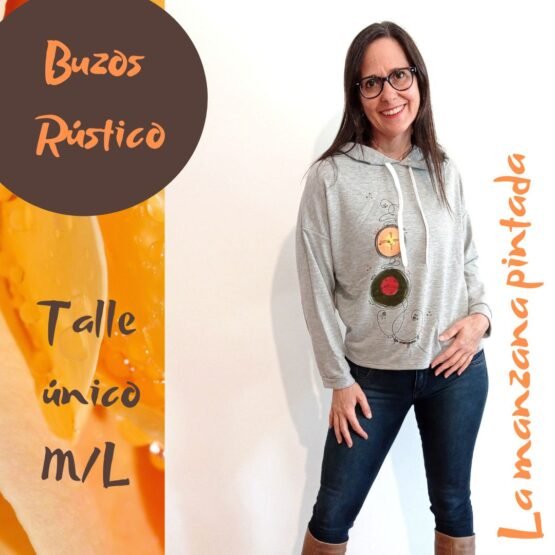 Buzo rustico gris