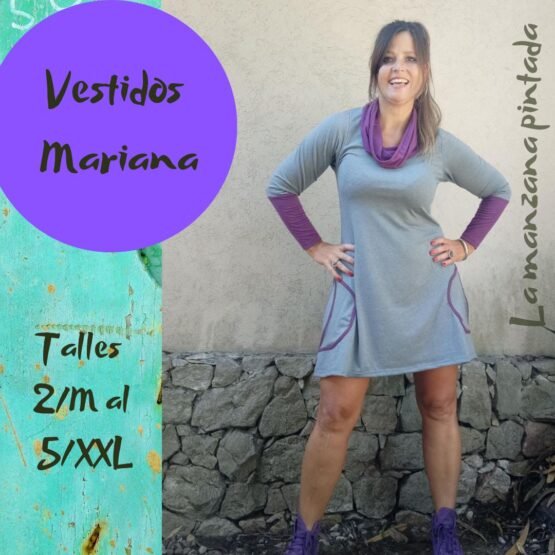 Vestidos Mariana gris