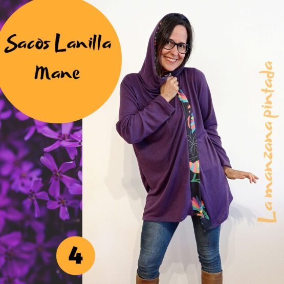 Sacos lanilla Mane violeta