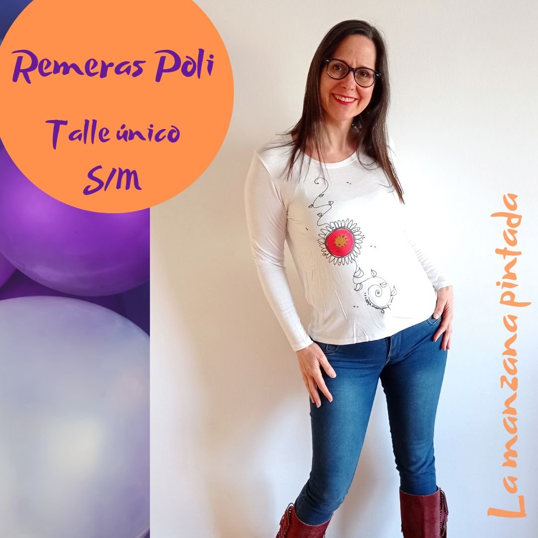 Remeras Poli blanca