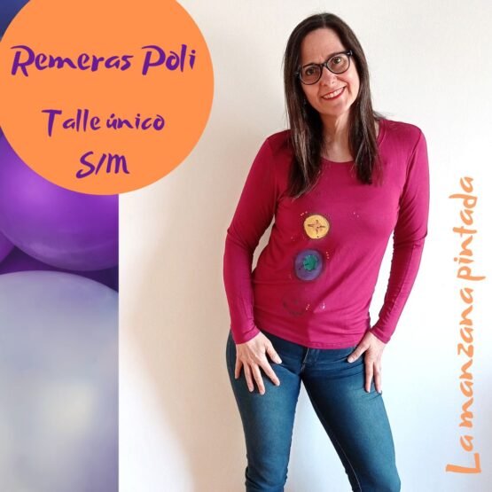Remeras Poli fucsia