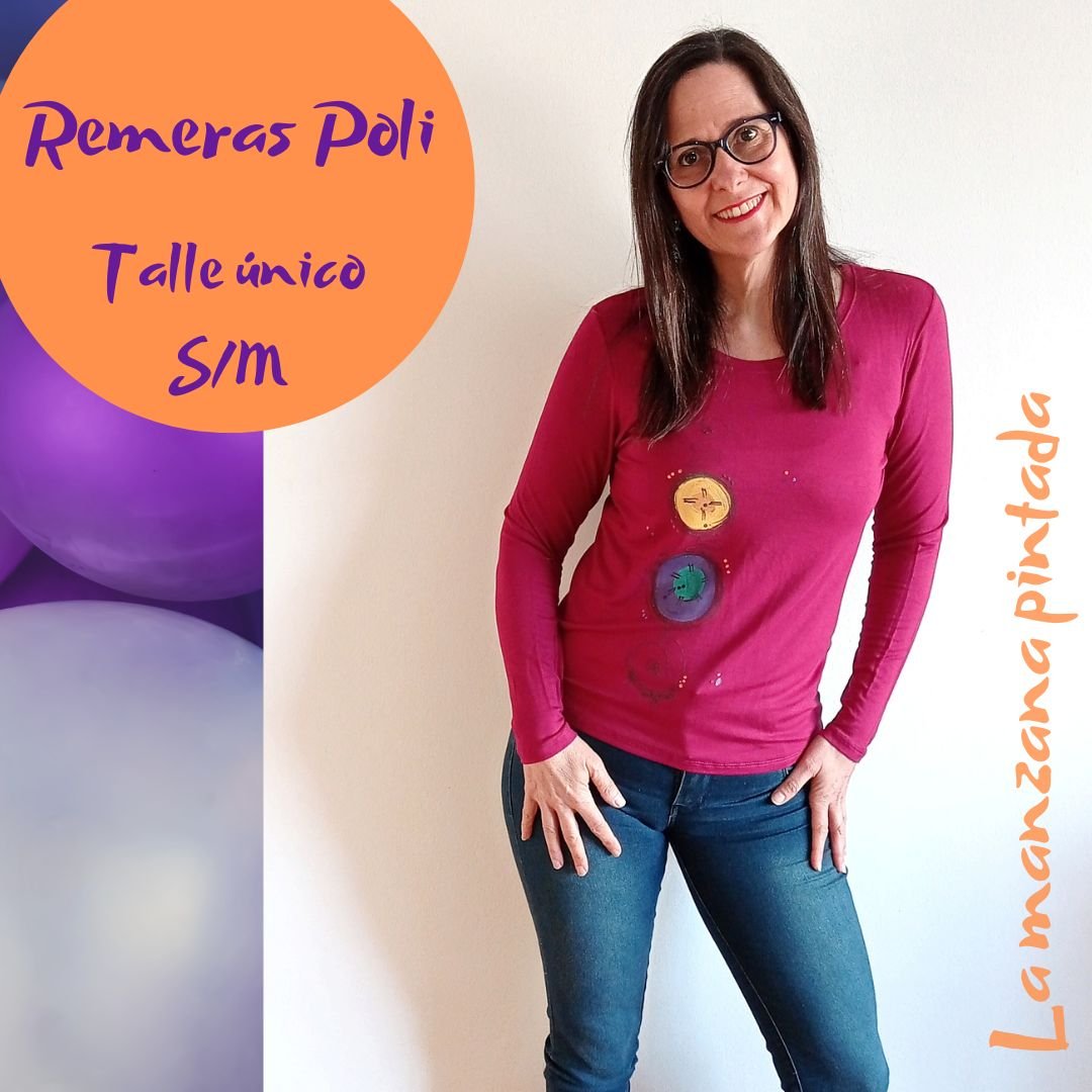 Remeras Poli fucsia