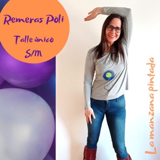 Remeras Poli gris