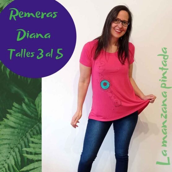 Remeras Diana fucsia
