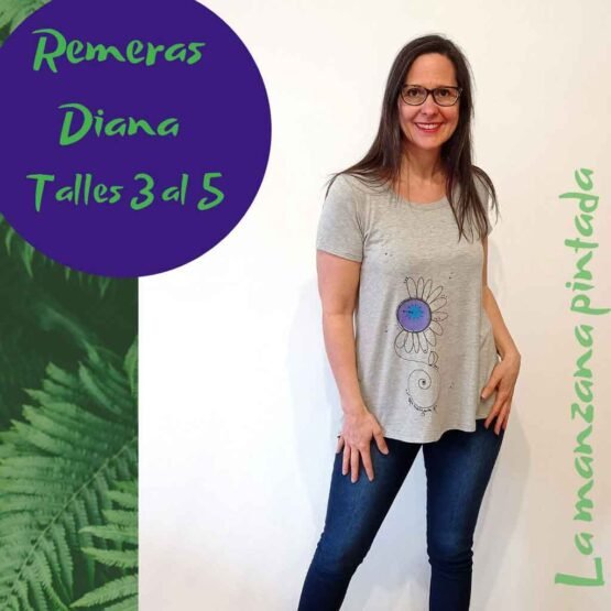 Remeras Diana gris