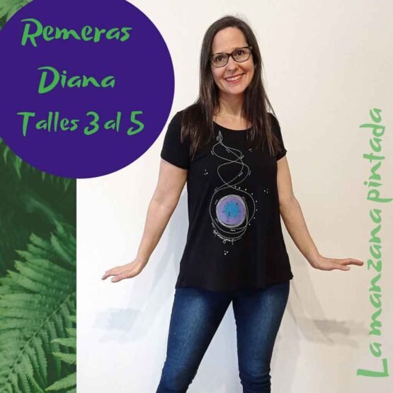 Remeras Diana negra