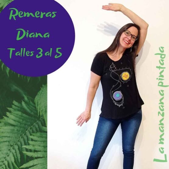 Remeras Diana negra
