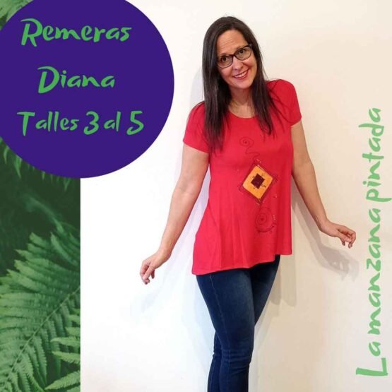 Remeras Diana roja