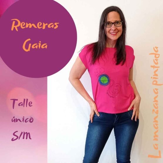 Remeras Gaia fucsia
