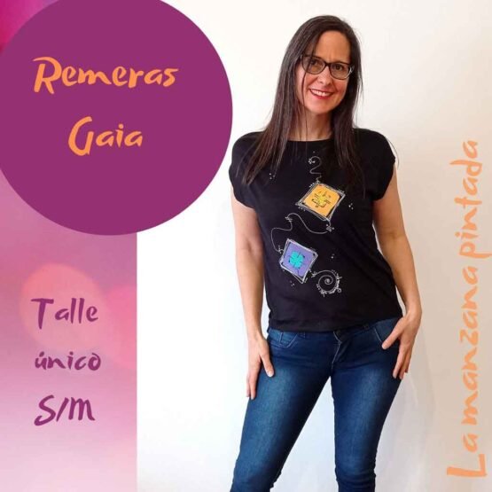 Remeras Gaia negra