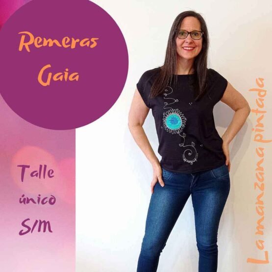 Remeras Gaia negra