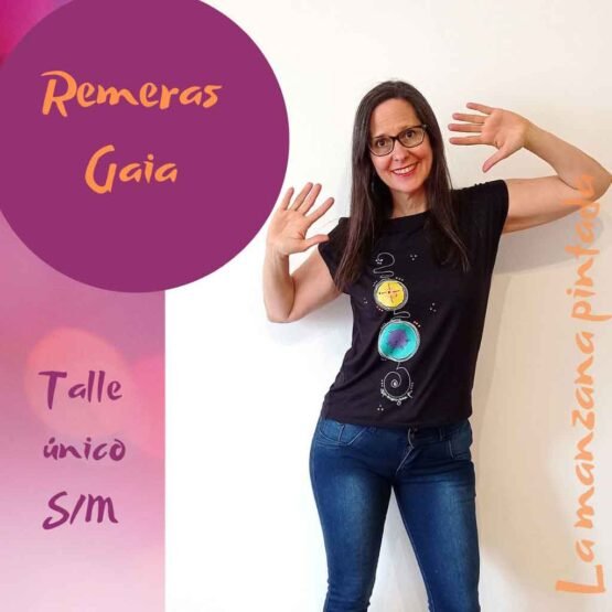 Remeras Gaia negra