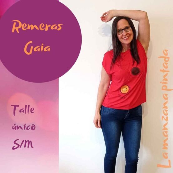 Remeras Gaia roja