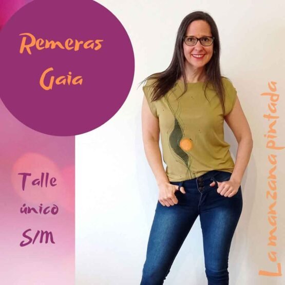 Remeras Gaia verde claro