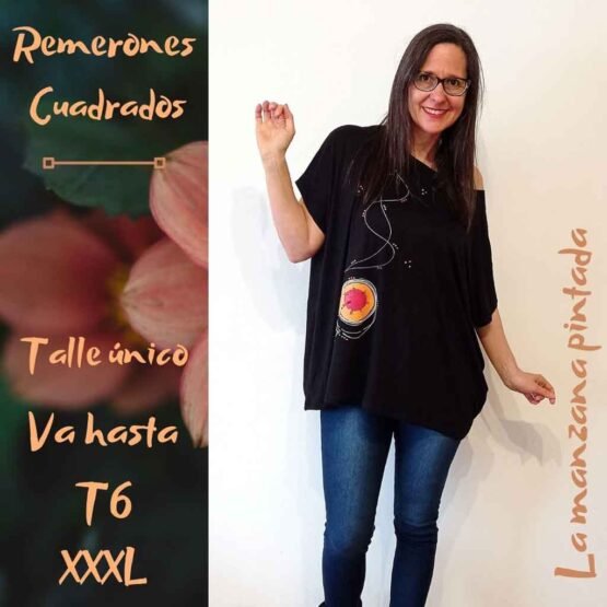 Remerones Cuadrados negro