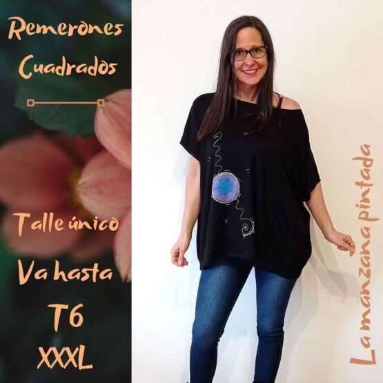 Remerones cuadrados negro