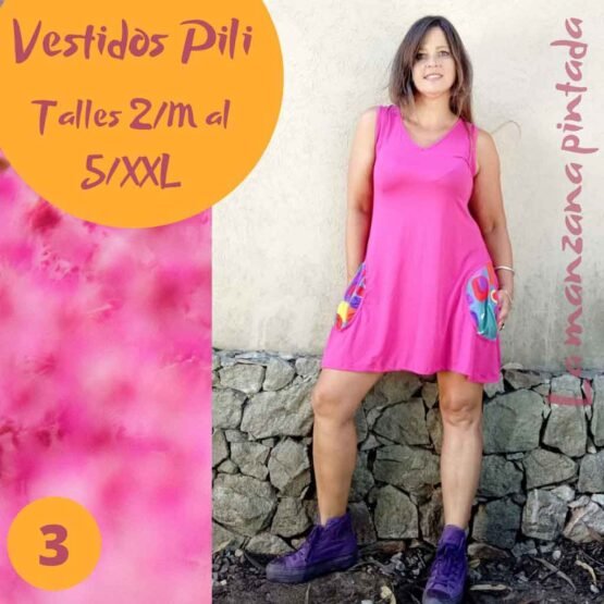 Vestidos Pili fucsia