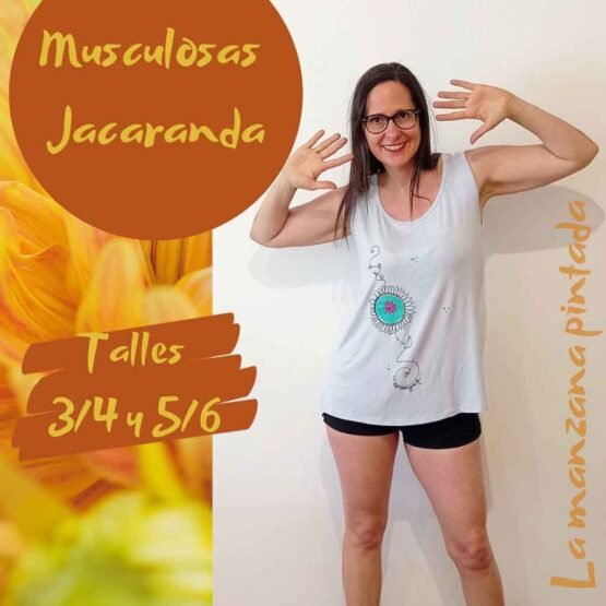 Musculosas Jacaranda celeste hielo