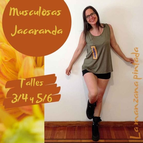 Musculosas Jacaranda verde seco