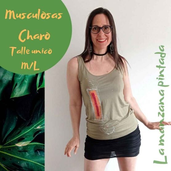 Musculosas Charo verde seco