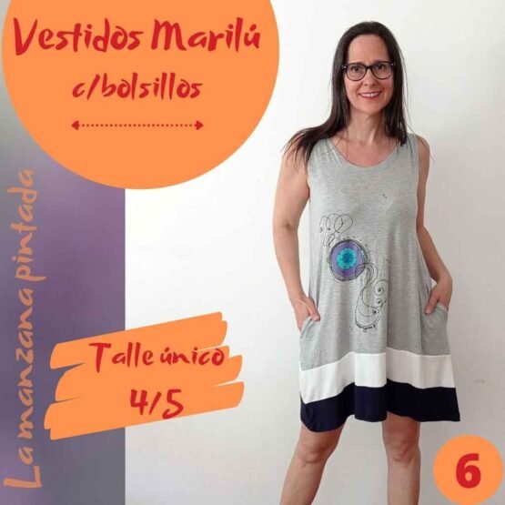 Vestidos Marilu gris 6