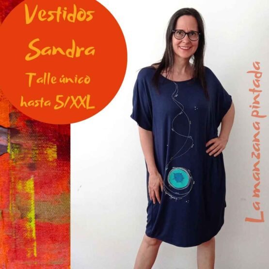 Vestidos Sandra azul marino