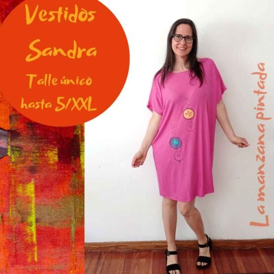 Vestidos Sandra fucsia