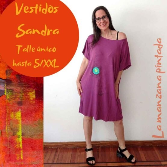 Vestidos Sandra purpura