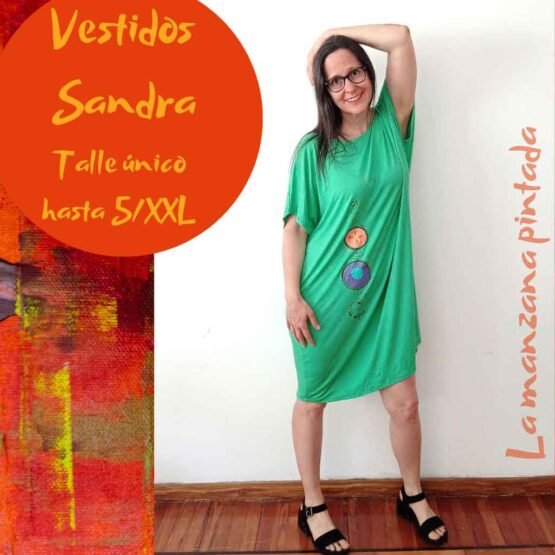 Vestidos Sandra verde manzana