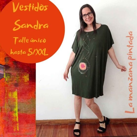 Vestidos Sandra verde seco