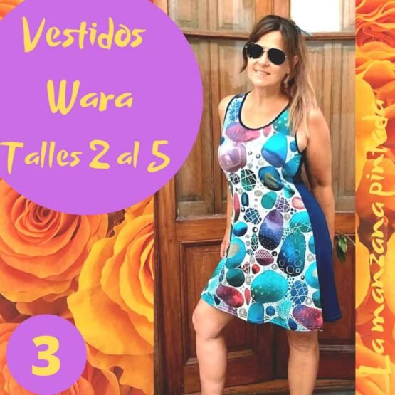 Vestidos Wara estampa 3