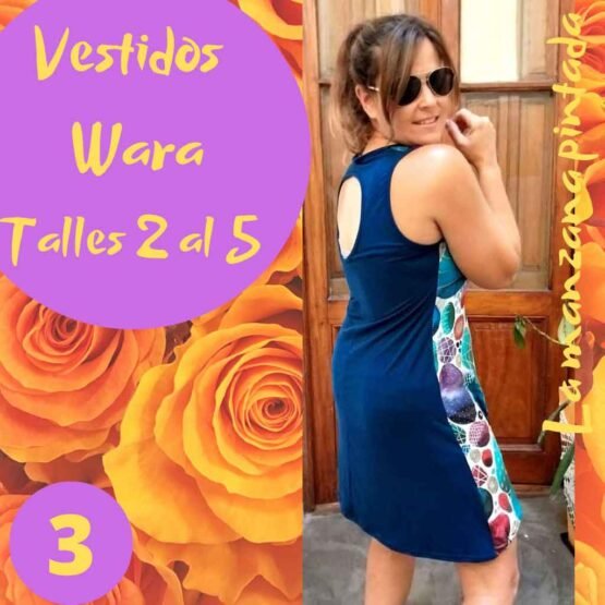 Vestidos Wara estampa 3