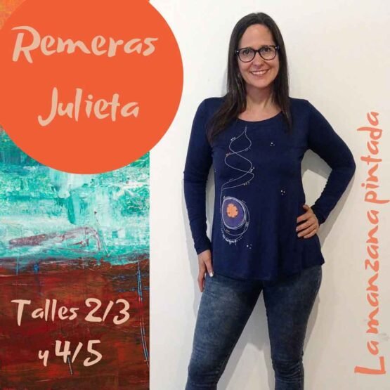 Remeras Julieta azul
