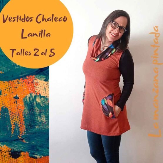 Vestidos chaleco naranja