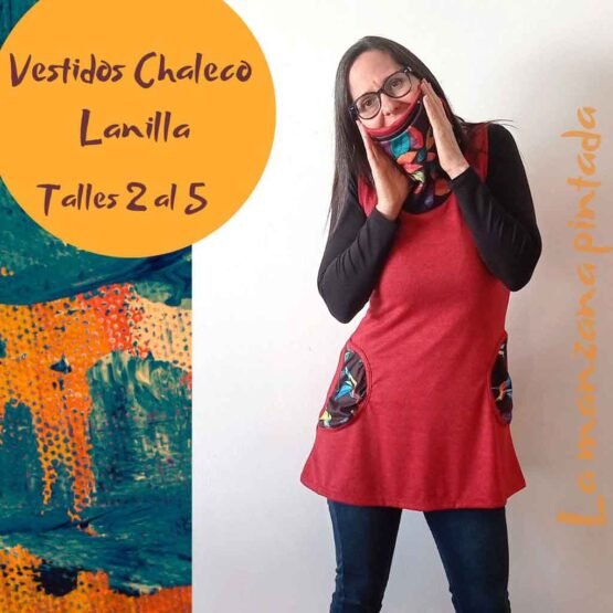 Vestidos chaleco rojo