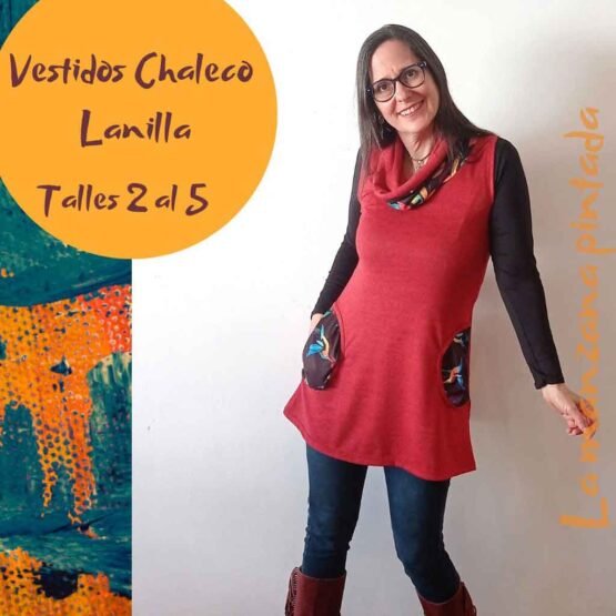 Vestidos chaleco rojo