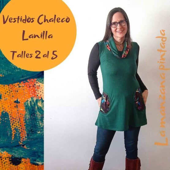 Vestidos chaleco verde