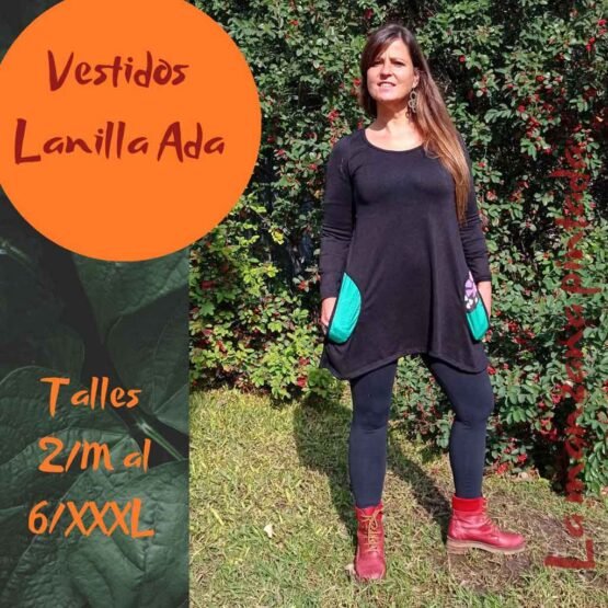 Vestidos Lanilla Ada negro