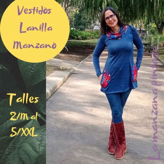 Vestidos Manzano azul