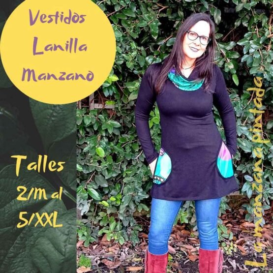 Vestidos Manzano negro
