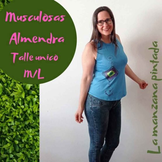Musculosas Almendra celes