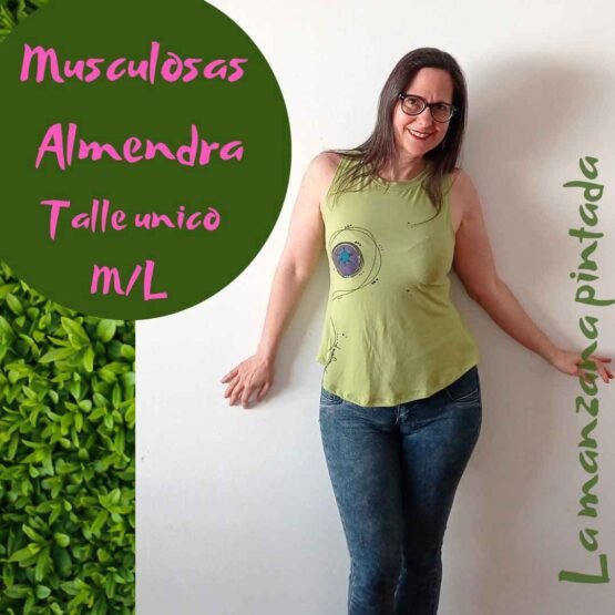 Musculosas Almendra lima