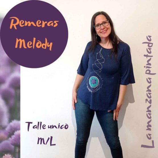 Remeras Melody azul