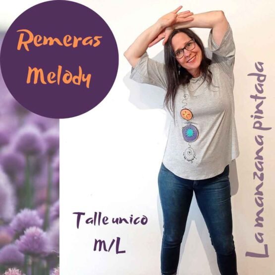 Remeras Melodu gris