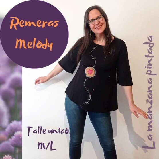 Remeras Melidy negra
