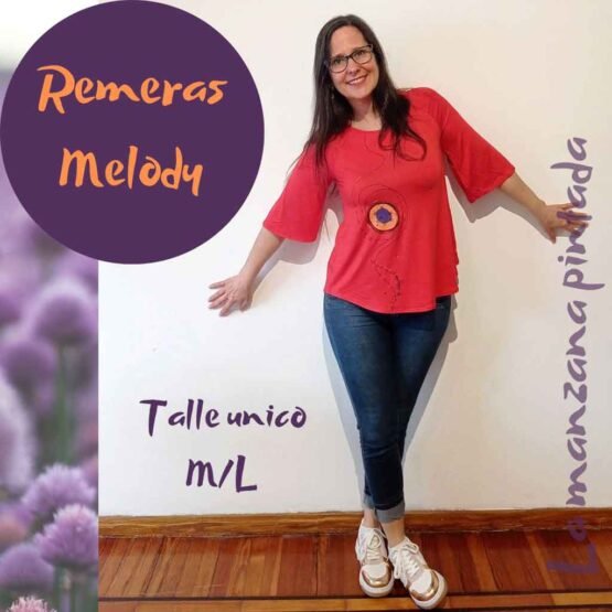 Remeras Melody roja